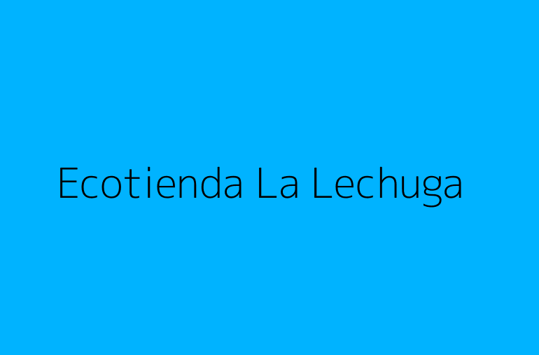 Ecotienda La Lechuga